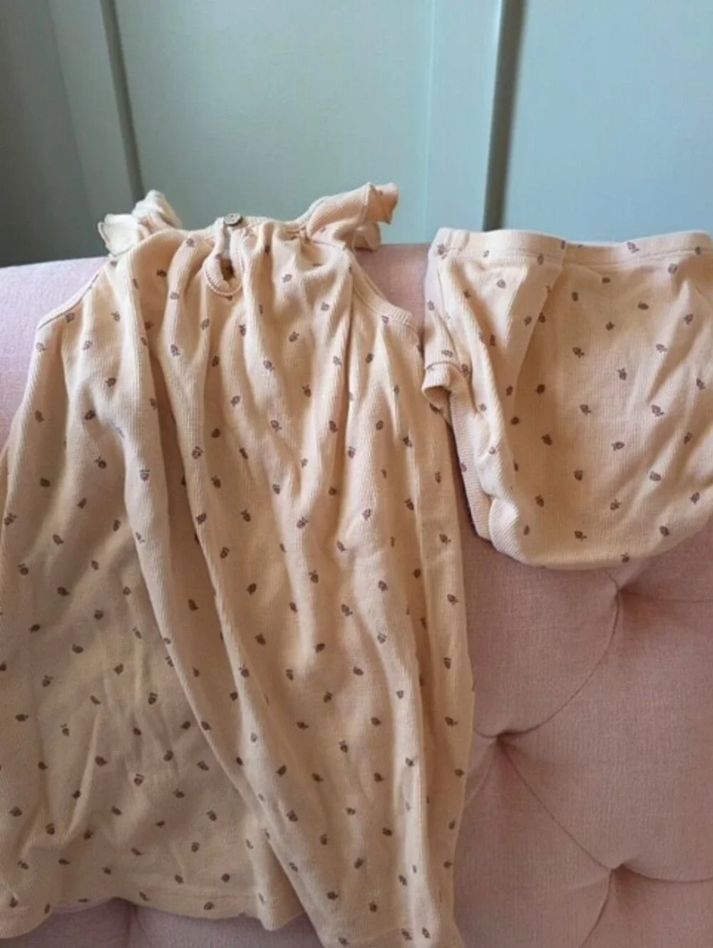 Quincy Mae 4/5 Htf Strawberry Print Dress & Bloomers Set 4t 5t Boho Bohemian